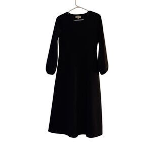 Madewell Women's Black Knee Length Long Sleeve Dress Size S